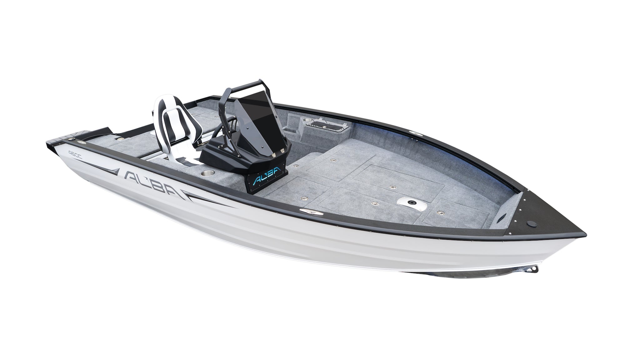 ALBA 460 C - Aluminium Angelboot mit Seitenkonsole