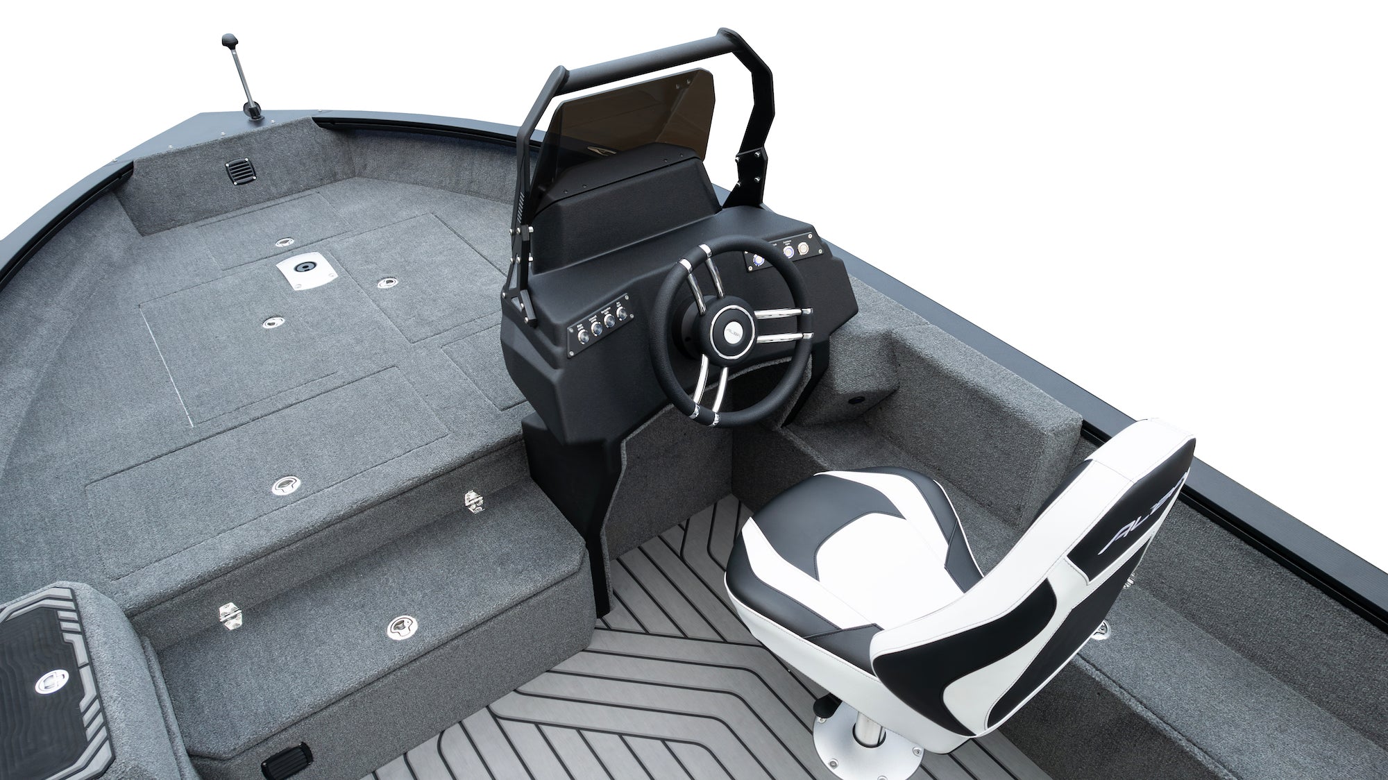 ALBA 460 C - Aluminium Angelboot mit Seitenkonsole