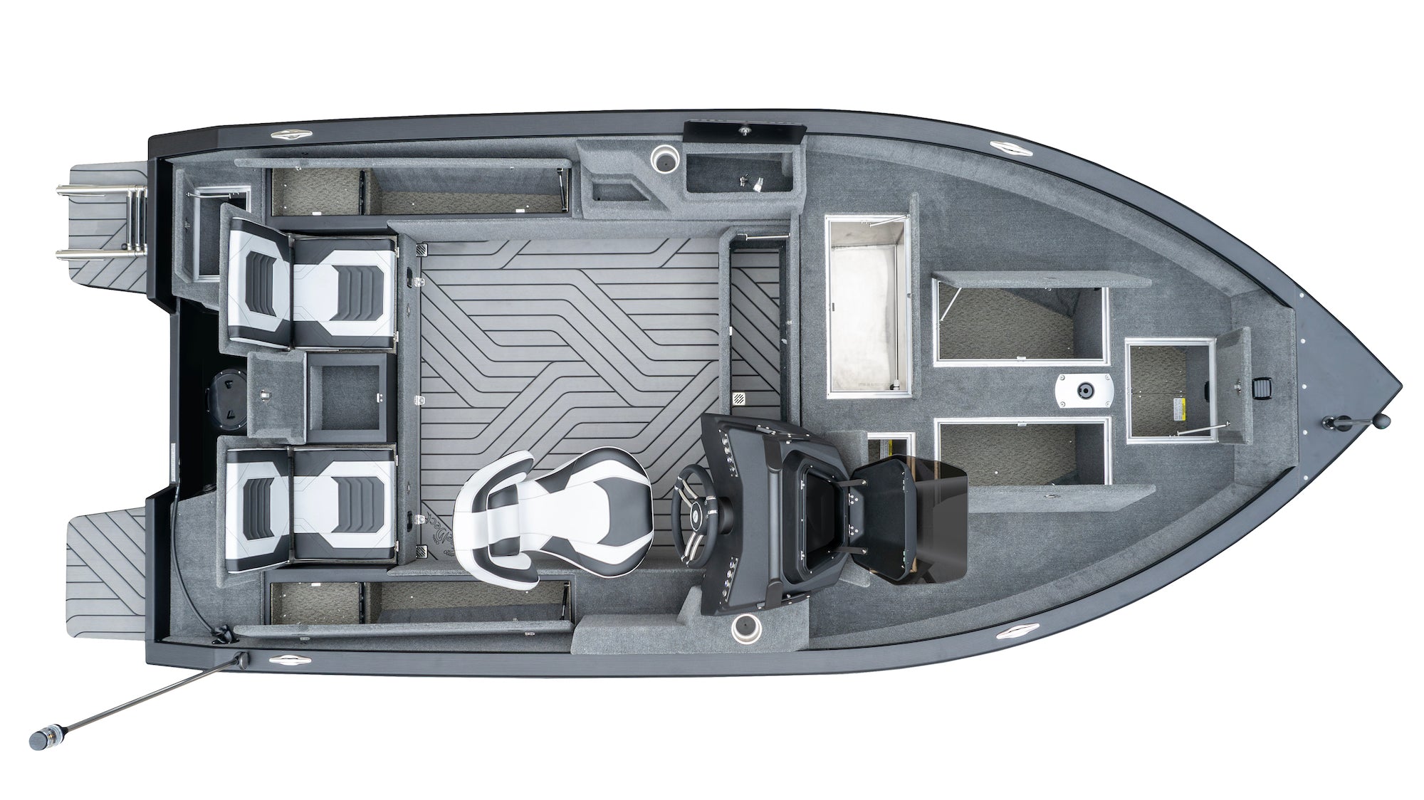 ALBA 460 C - Aluminium Angelboot mit Seitenkonsole